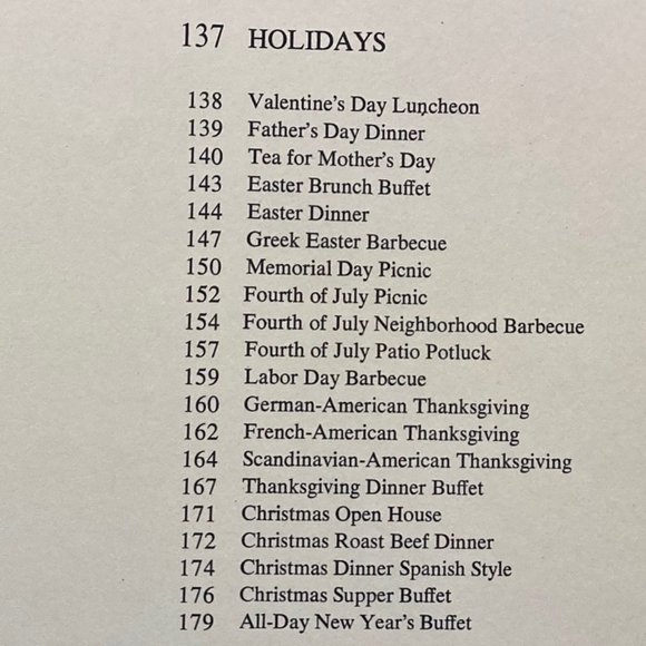 SUNSET MENU COOKBOOK Vintage1969 Menus for many Occasions Detailed Party Recipes - Picture 8 of 13